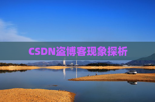 CSDN盗博客现象探析